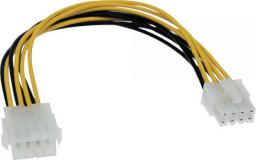  InLine ATX/EPS 8-pin - ATX/EPS 8-pin, 0.2m, Żółty (26631)