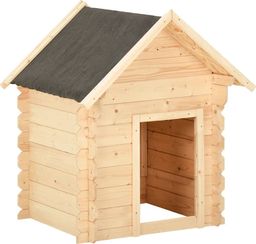 vidaXL Buda dla psa, 150x80x100 cm, lite drewno sosnowe