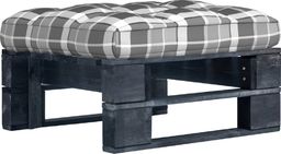  vidaXL Ogrodowy stołek z palet, impregnowane na czarno drewno sosnowe