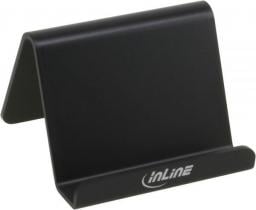 Podstawka InLine Stojak biurkowy na smartfon - czarny (55460S)