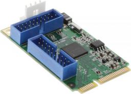 Kontroler InLine Mini PCIe - 2x 19-pin USB 3.0 (66905)