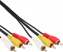 Kabel InLine RCA (Cinch) x3 - RCA (Cinch) x3 5m czarny (89605)