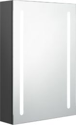  vidaXL Szafka górna z lustrem i LED 50cm szara (326497) 