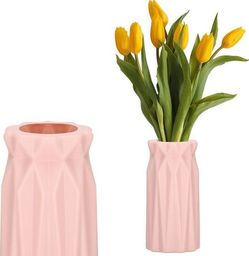 Springos Wazon 18cm nietłukący na kwiaty do kuchni, salonu różowy styl skandynawski UNIWERSALNY