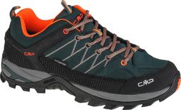 Buty trekkingowe męskie CMP Rigel Low Trekking Shoe Wp Petrolio/Orange Fluo r. 41 (3Q13247-08FF)