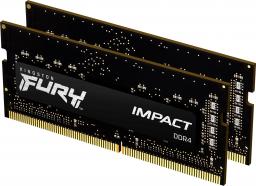 Pamięć do laptopa Kingston Fury Impact, SODIMM, DDR4, 16 GB, 3200 MHz, CL20 (KF432S20IBK2/16)