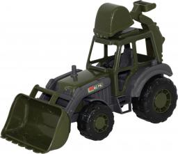  Polesie Traktor-koparka wojskowy w siatce - 49285