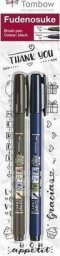 Tombow Pisaki do kaligrafii Fudenosuke Brush Pen 2 szt. miękki i twardy
