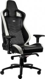 Fotel Noblechairs EPIC z prawdziwej skóry - czarny/biały/czerwony (GAGC-034)