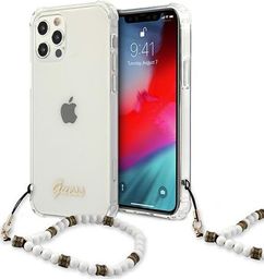  Guess Guess GUHCP12LKPSWH iPhone 12 Pro Max 6,7" Transparent hardcase White Pearl