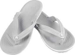 Crocs Japonki Crocs Crocband Flip jasny szaro biały 11033 00J 46-47