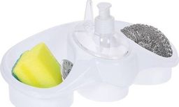 Dozownik do mydła Ultra Clean Dozownik PŁYNU DO NACZYŃ pojemnik na ścierkę gąbkę