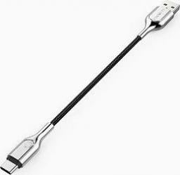 Kabel USB Cygnett Armoured 2.0 USB-C to USB-A (3A/60W) Cable 10 cm - Black