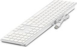 Klawiatura LMP USB Keyboard 110 keys wired USB keyboard with 2x USB and aluminum upper cover - Portuguese