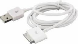 Kabel USB LMP USB-A - Apple 30-Pin 2 m Biały (LMP-DOCKUSB-2M)
