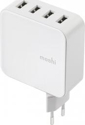Ładowarka Moshi ProGeo 4x USB-A 2.4 A (MI-WC-35W-WH)