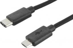 Kabel USB Digitus USB-C - microUSB 1.8 m Czarny (AK-300137-018-S)