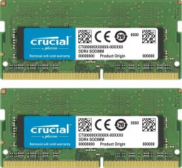 Pamięć do laptopa Crucial SODIMM, DDR4, 16 GB, 2400 MHz, CL17 (CT2K8G4SFS824A)