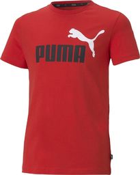 Puma Koszulka unisex Puma Core ESS+ 2 COL LOGO czerwona 58698511 140
