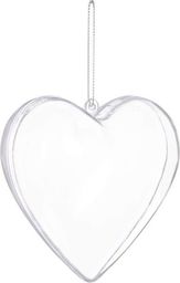 Springos Bombka akrylowa 8cm serce plastikowe decoupage UNIWERSALNY
