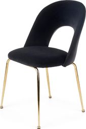  Selsey SELSEY Krzesło tapicerowane Bergenia czarne