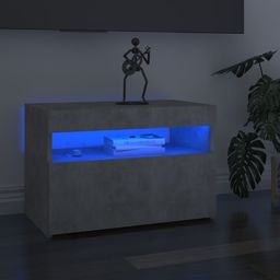  vidaXL Szafka pod TV z oświetleniem LED, szarość betonu, 60x35x40 cm