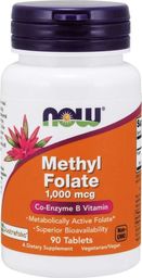  Quicksilver Now Foods Metylofolian 1000 mcg - 90 tabletek