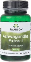  Swanson Swanson Ashwagandha ekstrakt 450 mg - 60 kapsułek