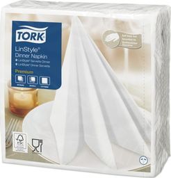  Tork Tork LinStyle - Serwetki obiadowe, premium - Białe