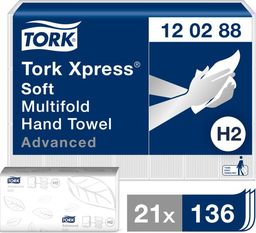 Tork Tork Xpress - Miękki ręcznik w składce czteropanelowej, biały - Advanced