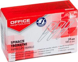  Office Products Spinacze trójkątne OFFICE PRODUCTS, 31mm, 100szt., srebrne