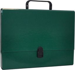  Office Products Teczka-pudełko OFFICE PRODUCTS, PP, A4/5cm, z rączką i zamkiem, zielona