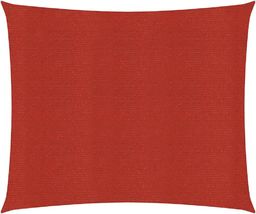  vidaXL Żagiel przeciwsłoneczny, 160 g/m, czerwony, 2x2 m, HDPE