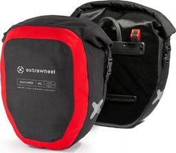  Extrawheel Sakwy tylne Extrawheel Wayfarer black/red 50 L Premium Cordura