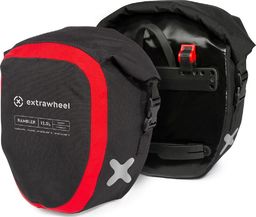 Extrawheel Sakwy uniwersalne Extrawheel Rambler black/red 25 L Premium Cordura