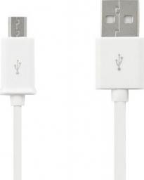 Kabel USB BULK USB-A - microUSB 0.9 m Biały (GSM0989W)