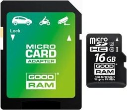 Karta GoodRam M3AA MicroSDHC 16 GB Class 10  (M3AA-0160R11-DD)