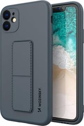  Wozinsky Wozinsky Kickstand Case elastyczne silikonowe etui z podstawką iPhone 12 Pro granatowy
