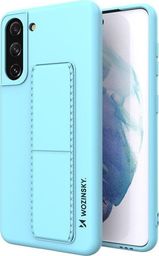  Wozinsky Wozinsky Kickstand Case elastyczne silikonowe etui z podstawką Samsung Galaxy S21 5G jasnoniebieski
