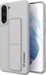  Wozinsky Wozinsky Kickstand Case elastyczne silikonowe etui z podstawką Samsung Galaxy S21+ 5G (S21 Plus 5G) szary