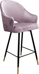  Atos Hoker krzesło barowe Velvet czarna podstawa/złota MG55 (HOKER VELVET PODSTAWA CZARNA/ZŁOTA) - 371