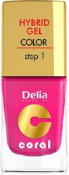  Delia Cosmetics Coral Hybrid Gel Emalia do paznokci nr 03 róż 11ml