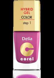  Delia Cosmetics Coral Hybrid Gel Emalia do paznokci nr 21 fuksja 11ml