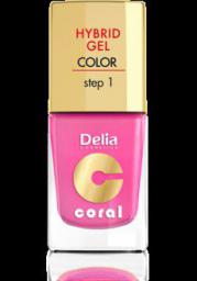  Delia Cosmetics Coral Hybrid Gel Emalia do paznokci nr 22 landrynkowy róż 11ml