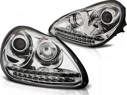  SONAR Lampy Reflektory Porsche Cayenne 02-06 Chrom Xenon