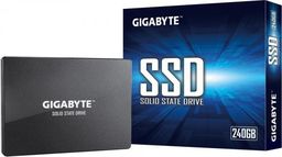 art. poleasingowy Gigabyte Dysk Twardy SSD GIGABYTE 240GB SATA 3.0 Write speed 420 MBytes/sec Read speed 500 MBytes/sec 2,5" MTBF 2000000 hours GP-GSTFS31
