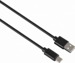 Kabel USB Hama USB-A - USB-C 0.9 m Czarny (002009070000)