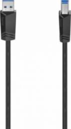 Kabel USB Hama USB-A - USB-B 1.5 m Czarny (002006250000)