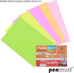  Penword PAPIER OFFICE COLOR A4/500-5 FLUO MIX Penword