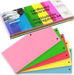 Penword Przekładki do do segregatora PENWORD DC105 100szt. 5kol. Penword